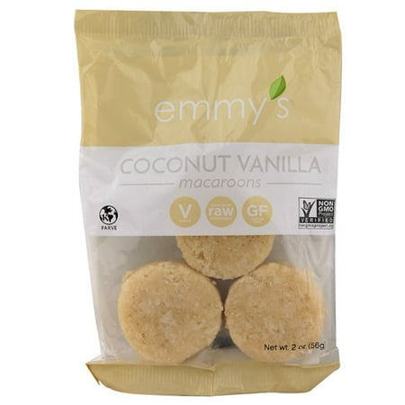Emmy's Macaroons, Coconut Vanilla, 2 Ounce