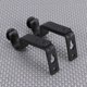 thumbnail image 3 of 2pcs 18-22mm Adjustable Curtain Holder Curtain Drapery Rod Bracket (Black), 3 of 3
