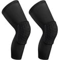 thumbnail image 1 of Knee Compression Pads,Basketball Knee Pads with Honeycomb Padding, Breathable and Non-Slip Knee Pads for Volleyball Gym Running Workout Sports, Hex Knee Pads Sleeves for Men and Women (A, 1 of 6