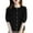 Black #820, variant on Cardigan Sweaters for Women Women'S Bubble Sleeve Lightweight Soft Top Thin Coat Velvet Half Knitted Round Neck Mid Cotton Shirts