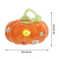 thumbnail image 3 of Halloween Glass Pumpkin Collectible Figurine,Blown Glass Pumpkin Fall Decorations for Home Fall Harvest Thanksgiving,Orange Crystal Art Pumpkin Paperweight, 3 of 6