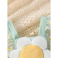 thumbnail image 5 of KelaJuan Baby Girls Rompers Dress Daisy Print Fly Sleeve Backless Mesh Tulle Skirt Hem Toddler Bodysuits Summer Clothes with Headband, 5 of 6