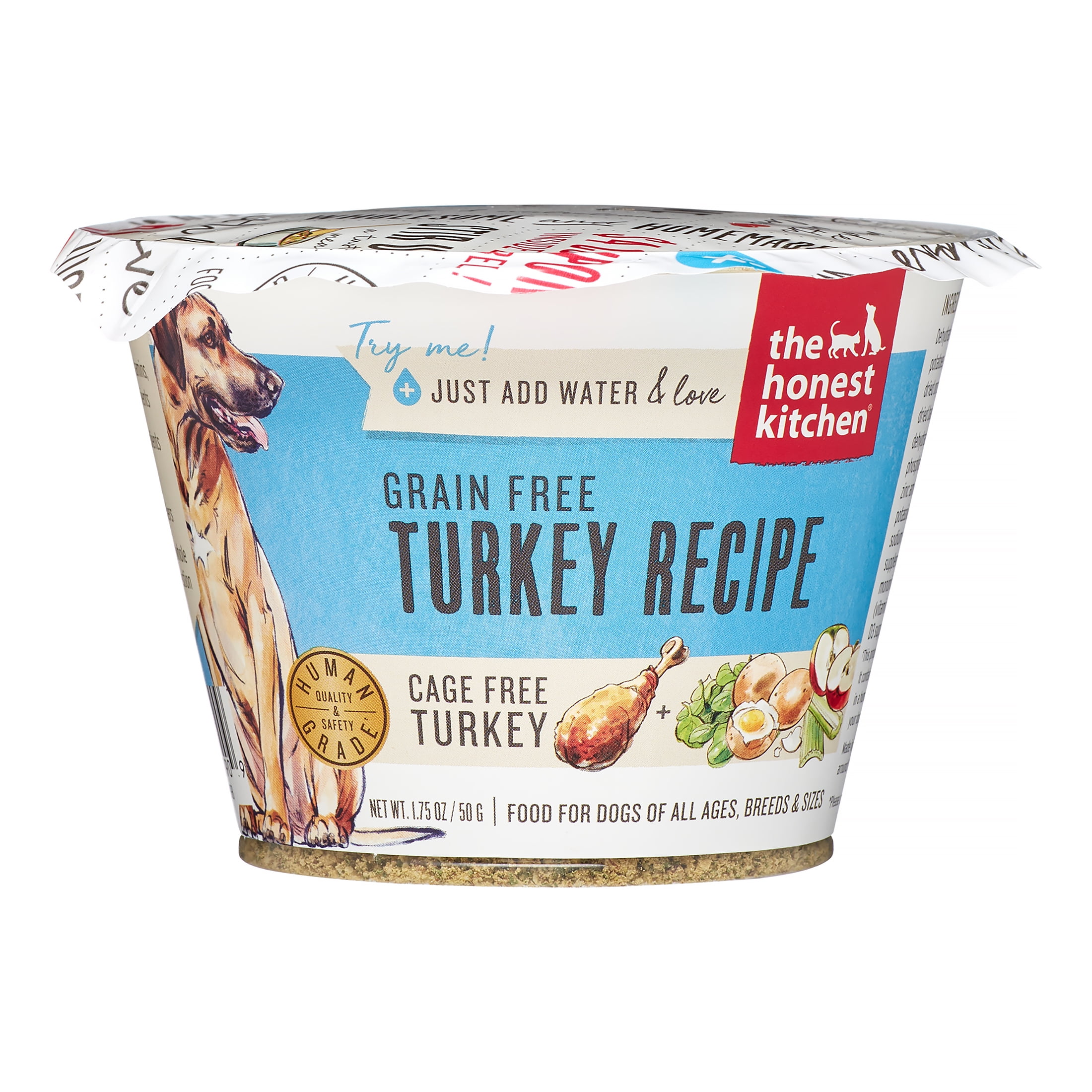 The Honest Kitchen Grain Free Turkey Dog Food Recipe, 1.75 oz. Single