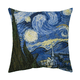 thumbnail image 3 of 4 Fundas De Cojín De Algodón Y Lino Doble Lado Arte Van Gogh VERDE/AMARILLO GIRASOL/AZUL, 3 of 5