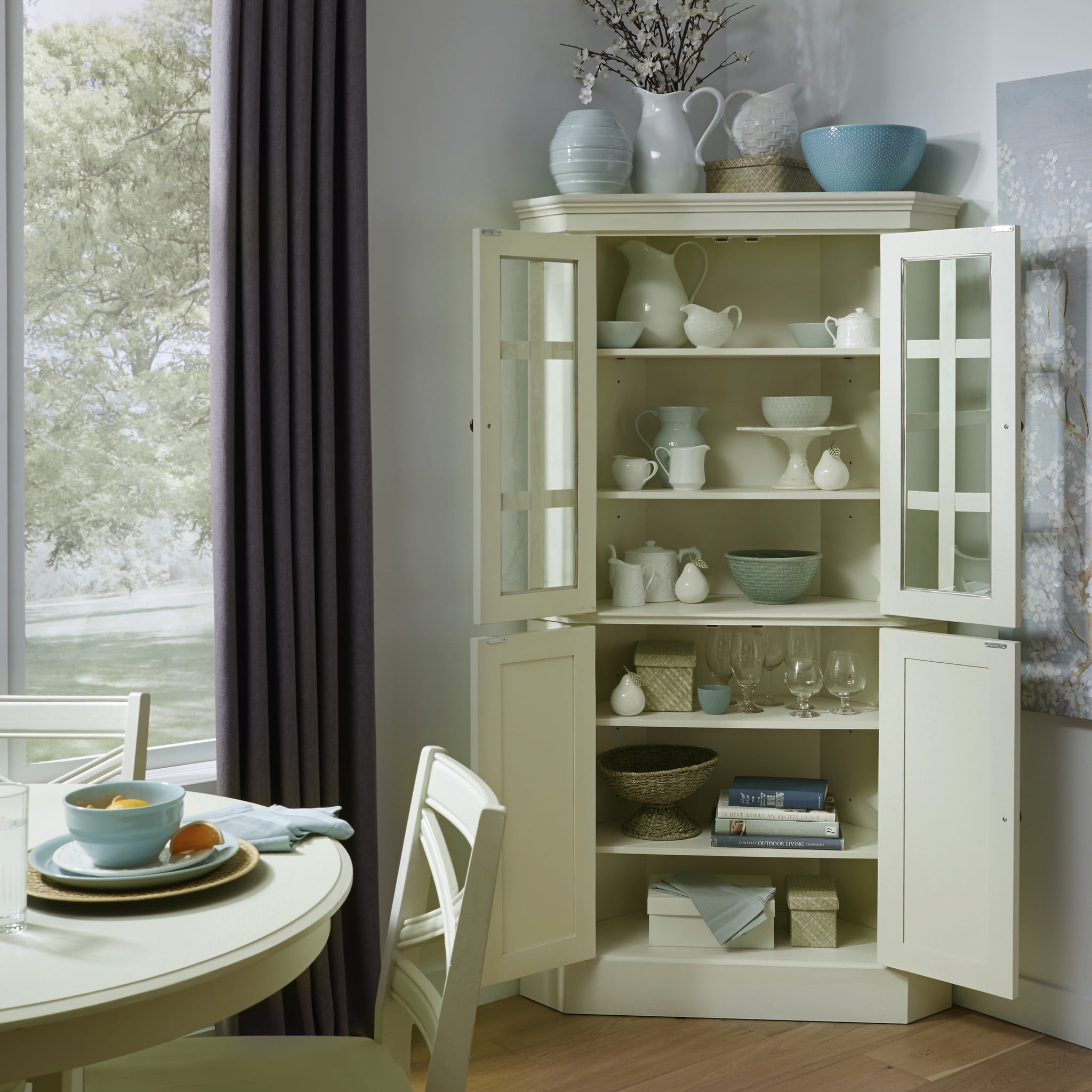 Homestyles Seaside Lodge OffWhite Corner China
