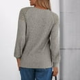 thumbnail image 6 of CHICLOOM Long Sleeve Shirts for Women Under $10 Regular-Fit Crewneck Women's Clothing L, 6 of 8
