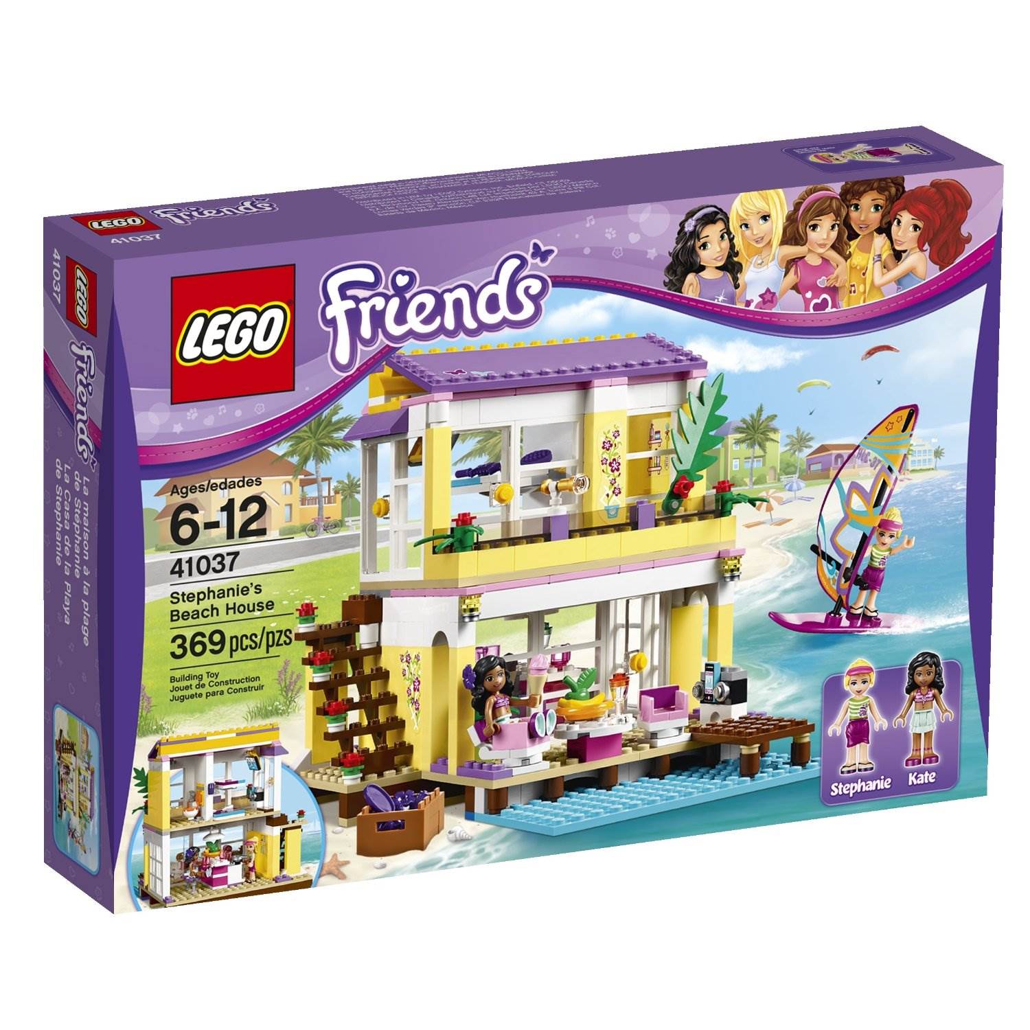 LEGO® Friends Stephanie's Beach House Kids Building Playset - 369 Piece | 41037 - image 2 of 9