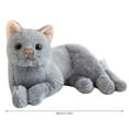 thumbnail image 3 of HCBY Cute Soft Plush Cat Pillow, Simulation Stuffed Animal Toy for Couch Bolster & Bed Cushion Home Decor, Cute Gift for Birthday Valentine's Day(Gray,11.8inch), 3 of 6