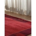 thumbnail image 2 of RUGSOTIC CARPETS HAND KNOTTED WOOL AREA RUGS - 3'x5', Rectangle, Red, Contemporary Modern Design, High Pile Thick Handmade Anti Skid Area Rugs for Living Room, Bed Room (T00206), 2 of 9