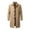 Khaki, variant on Mens Trench Coat Slim Fit Single Mid Length Windbreaker Jacket Khaki XXXL