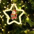 Baetikot 2024 Christmas Decoration With Pentagram Running Horse Hanging