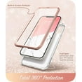 thumbnail image 3 of WEI Cosmo Series Case for iPhone 12 / iPhone 12 Pro 5G 6.1 inch (2020 Release), Slim Full-Body Stylish Protective Case with Built-in Screen Protector (Marble), 3 of 8