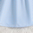 thumbnail image 3 of JIAYUE Girls Spring Dresses Plaid Sleeveless V-Neck Mid Length Shirt Dress Classic Fit For Kids Stylish Everyday Playwear, 3 of 9