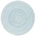 thumbnail image 2 of SAFAVIEH Braided Aristotle Solid Polyester Reversible Area Rug, Blue/Gray, 7' x 7' Round, 2 of 7