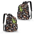 thumbnail image 2 of DISNIMO Baseball Dinosaur Print Multi Compartment Backpack for Kids, Breathable Padded Adjustable Straps, Lightweight School Bag for Elementary & Middle School Students Daily Use, 2 of 7