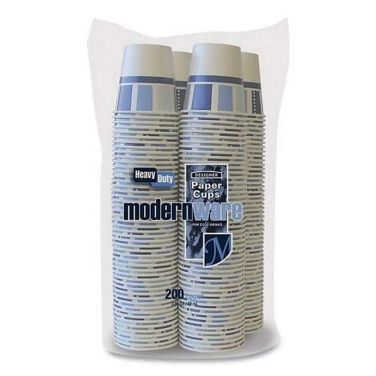 Heavy Duty Cold Cups, 3 oz, Modernware Design, 2,400/Carton Heavy Duty Cold Cups, 3 oz, Modernware Design, 2,400/Carton
