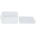 thumbnail image 4 of Panier de Rangement en Plastique, Boîte de Rangement de Bureau Empilable à Grande Capacité avec Couvercle pour Salle de Bain, 4 of 8