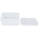 thumbnail image 4 of Caja De Almacenamiento De Escritorio, Cesta De Almacenamiento De Plástico Translúcido De Material PP Apilable Para Baño, 4 of 7