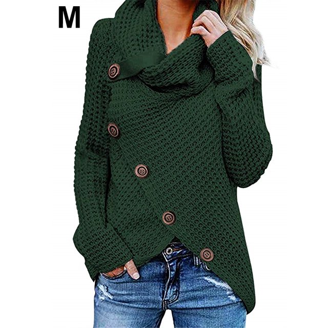 AIHOME Pull-Over Décontracté à Col Bénitier Ourlet Asymétrique pour Femmes