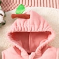 thumbnail image 5 of Huanglei Adorable Baby Girl Summer Outfit Peach Romper With Hat And Long Two Piece Kids Clothes Girls,Size 6-12 Months /Infant/Pink, 5 of 6