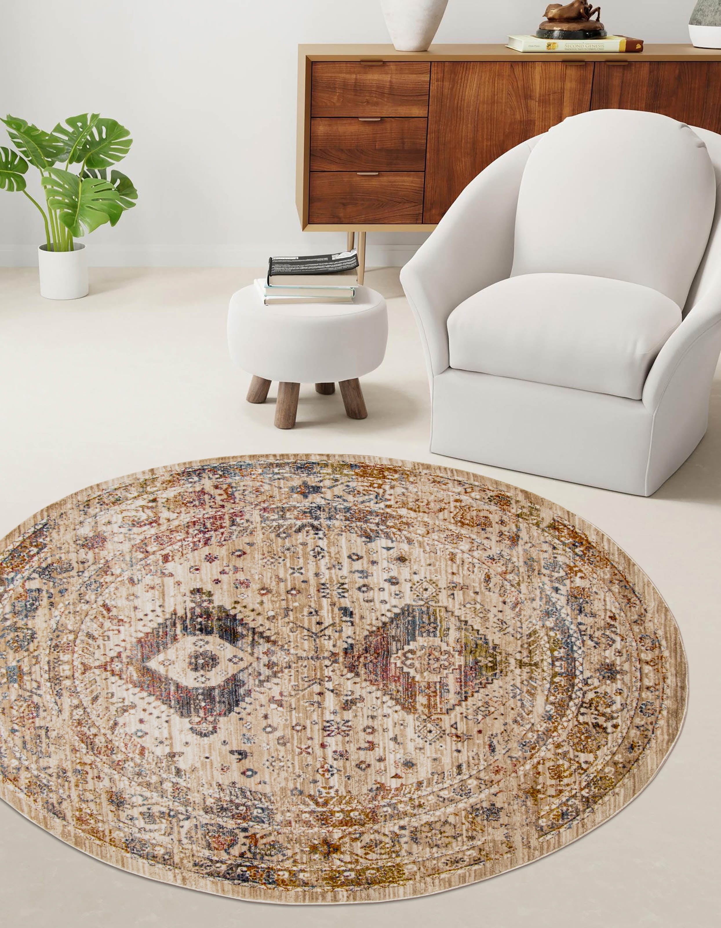 ECARPET Ethel Traditional Area Rug for Living Room, Bedroom, Dining Room, Entrance, Hallway and More.