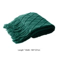 thumbnail image 6 of sunsanly Knitted Blanket with Tassels Lightweight Stretchy Woven Blanket for All Season Machine Washable Throw Blanket for Couch Bed Sofa, 6 of 8