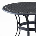 thumbnail image 4 of Pemberly Row Table de Salle à Manger Ronde en Métal 42" en Noir, 4 of 7