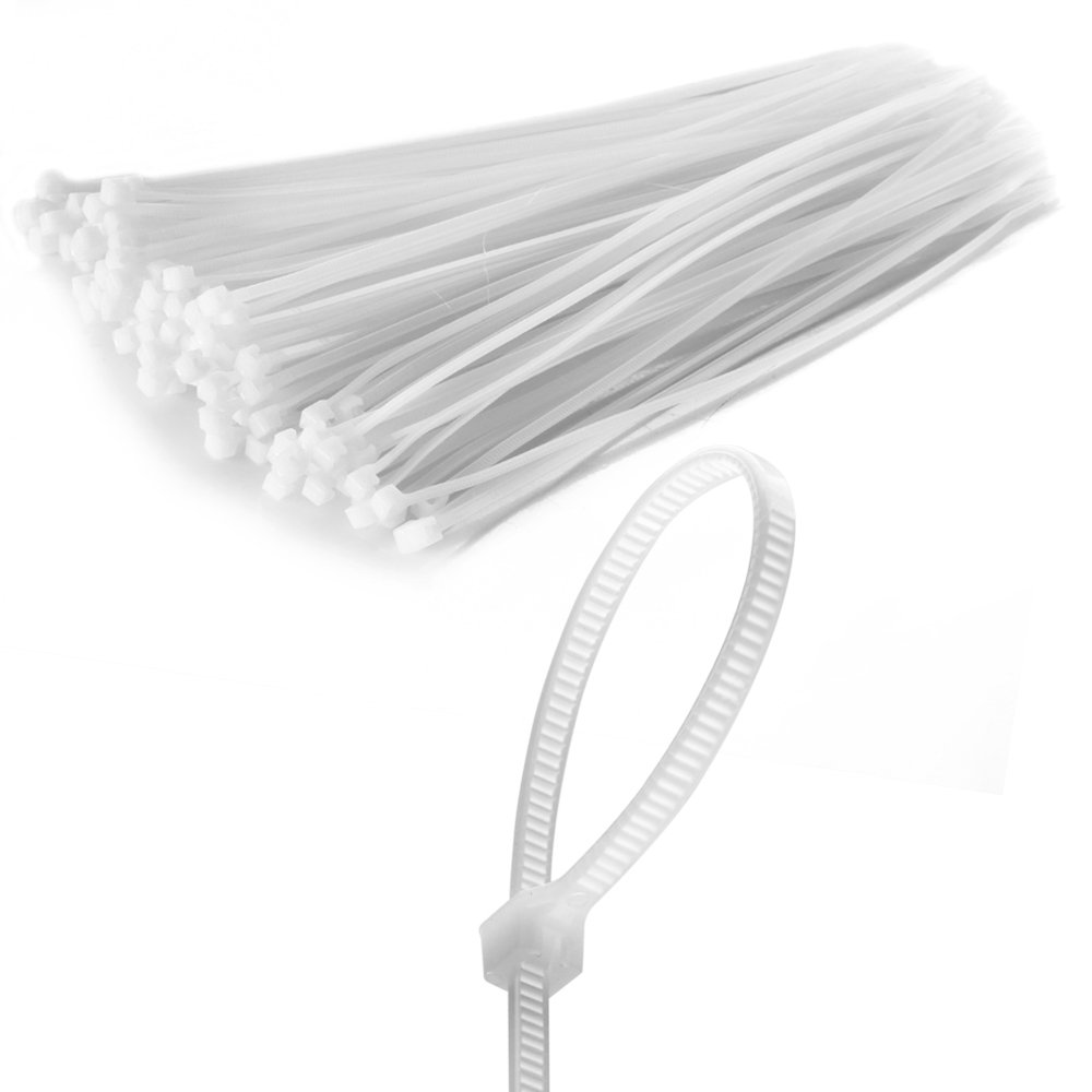 Zip Tie Cable Wire Wrap 100 pcs 8 Inch Self Locking Heat UV Resistant