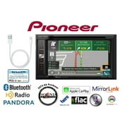 Pioneer AVIC-5100NEX CD DVD Navigation GPS Receiver w/ Lightning to USB Adapter