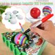 thumbnail image 3 of Gibobby DIY Navidad ornamento eléctrica Diy redonda pintada Navidad(B), 3 of 5