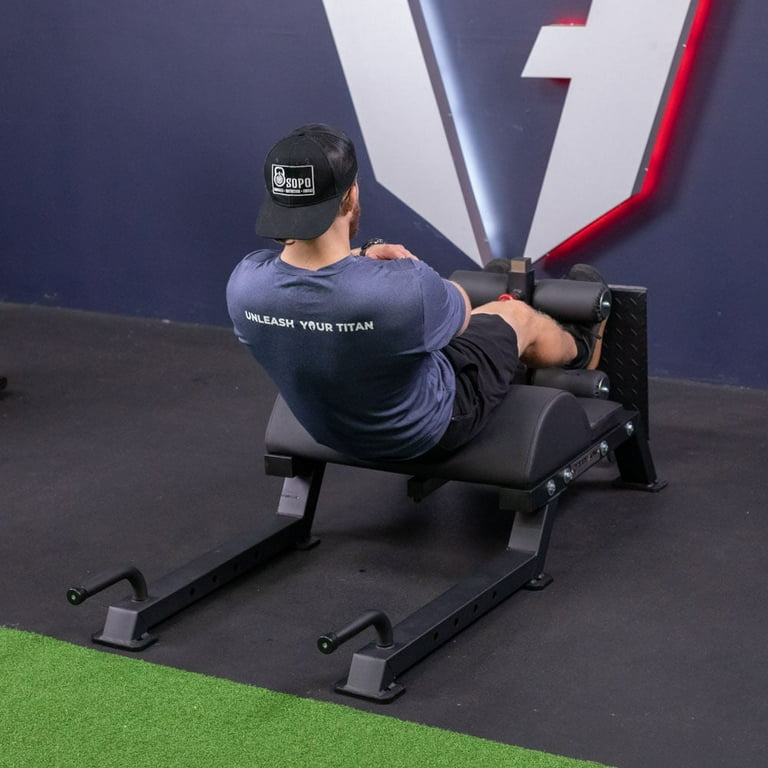Titan Fitness Adjustable Floor Glute Hamstring Developer (GHD