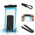 thumbnail image 3 of Unique Bargains 2 Pcs Mobile Waterproof Bag Sky Blue Universal Waterproof Case Compatible for Phone 5.51"x10.43", 3 of 6
