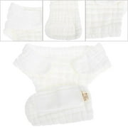 Sunshuilll 0-3 Months Washable Reusable Cloth Baby Diaper, White