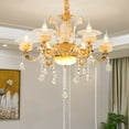 thumbnail image 2 of Datingday Modern Crystal Chandelier Glass 6-18 head Ceiling Light Fixture Pendant Light, 2 of 6