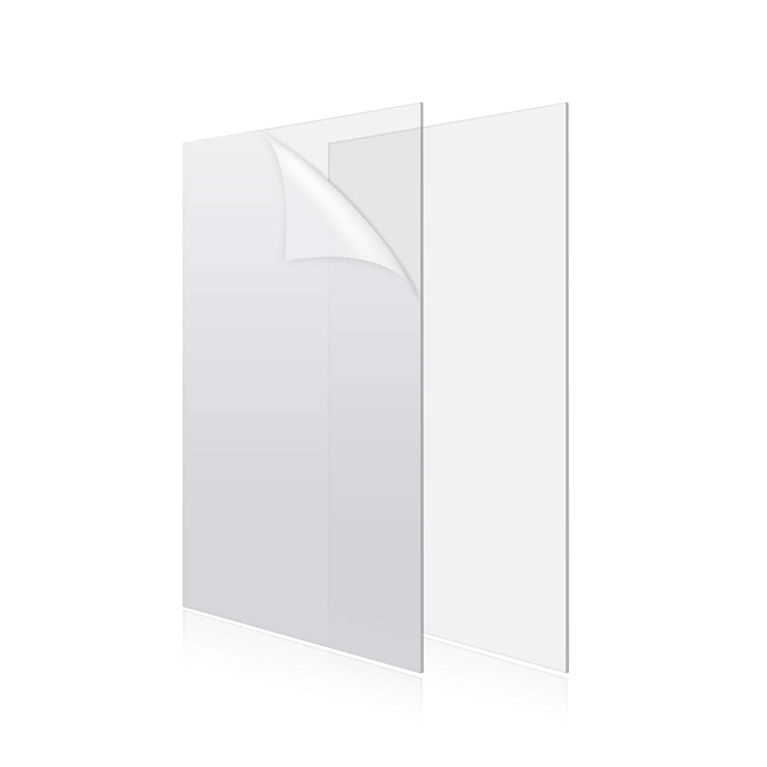 MIFFLIN Cast Plexiglass Sheet - Opaque Black, 12x12 Inch, 1/8 Inch Thick, Acrylic Plastic Sheet - View #4