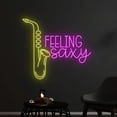 thumbnail image 2 of Handmadetneonsign Feeling Saxy Saxophone Led Sign, Saxophone Neon Light, Live Music Neon Sign, Music Instrument Led Light, Wall Décor, 2 of 5