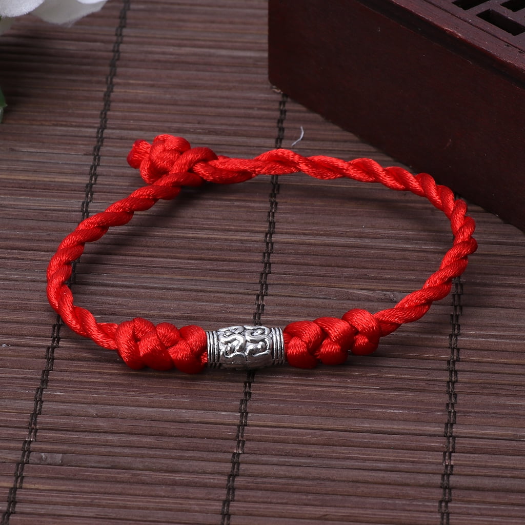 Bracelets for Women Friendship Red String Adjustable Sterling Silver Jewelry Red String Bracelets for Women and Men Suitable for Prayer to Bring Good Luck