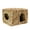 Wood Color, variant on Frogued Woven Grass Straw Small Pet Rabbit Hamster Cage Nest House Chew Toy Foldable Bed