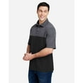thumbnail image 2 of CORE365 CE112C Men's Fusion ChromaSoft™ Colorblock Polo-BLACK/ CARBON HEATHER-3XL, 2 of 6