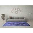 thumbnail image 3 of Ahgly Company Indoor Rectangle Oriental Blue Industrial Area Rugs, 4' x 6', 3 of 4