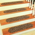 thumbnail image 1 of Rhody Rug SA38A008X028-13 Sandi Tweed Braided Stair Tread, Brown - Set Of 13, 1 of 1