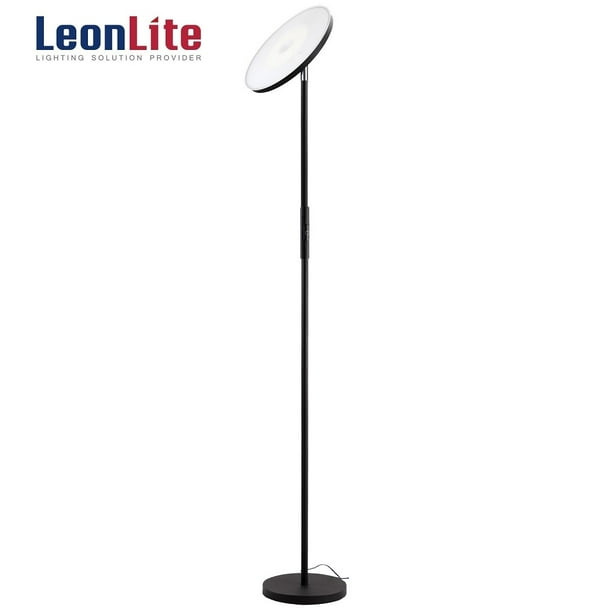 Leonlite 30w Dimmable Led Floor Lamp For Bedroom 3000k Warm White Black Com Leonlite 30w Dimmable Led Floor Lamp, Tenergy Torchiere Floor Lamp