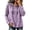 Purple, variant on Cmfcve Plus Size Hoodies for Women Long Sleeve Pullover Tops Loose Fit Casual Sweatshirts Fall Solid Hooded Shirts