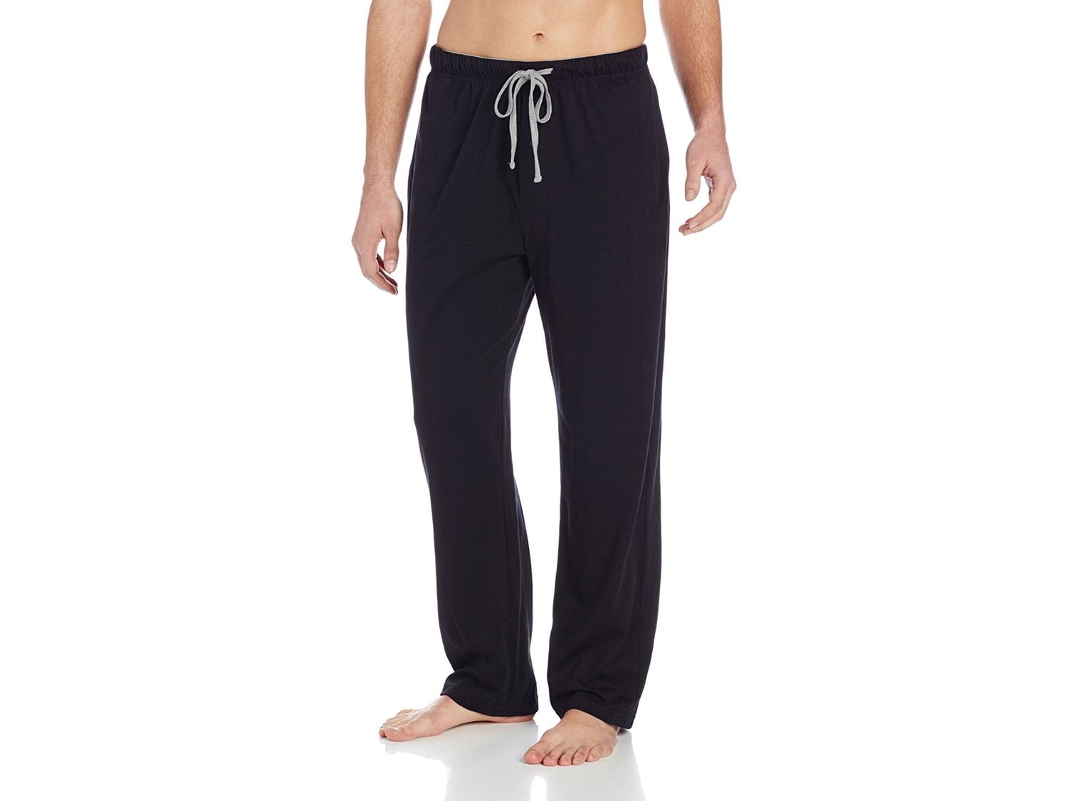 Hanes Men's Solid Knit Pant, Black, X 