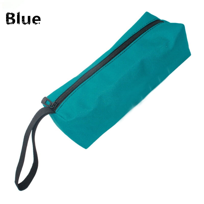 Portable Tool Storage Bag, Solid Color Zipper Small Items Organizer