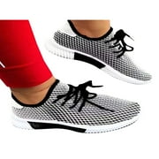 Women‘s Mesh Lace Up Trainers Fitness Walking Running Sport Sneakers Casual Shoes