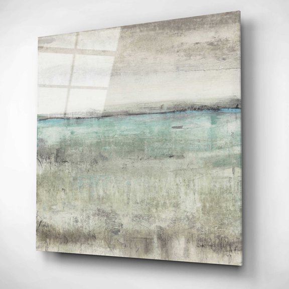 Epic Art 'Aqua Horizon II' by Tim O'Toole, Acrylic Glass Wall Art, 12"x12"