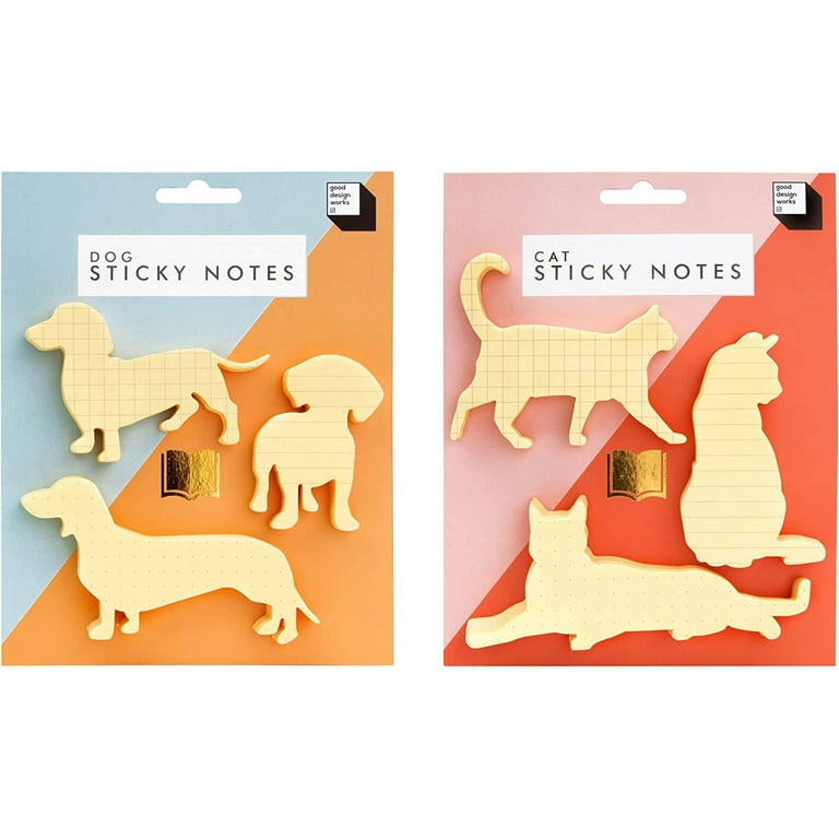 Amazon.com : Good Design Works Dog Sticky Notes | Includes 3