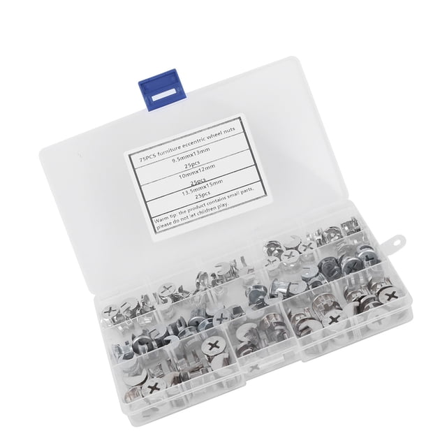 Conector De Muebles, Tuerca De Leva De Enlace De Muebles, 75 Piezas Para Gabinetes, Puertas De Gabinetes, Armarios, Puertas De Madera