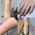thumbnail image 4 of Pegatina de tatuaje temporal de mariposa de verano, juguete de expresión de arco iris, cara, manos, arte corporal lindo, tatuaje falso impermeable, fácil de limpiar, 4 of 4